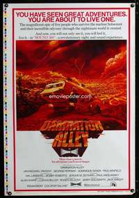b005 DAMNATION ALLEY printer's test teaser one-sheet movie poster '77