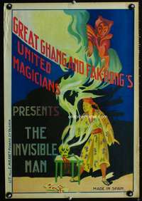b011 GREAT GHANG & FAK-HONG Spanish magic poster '20s