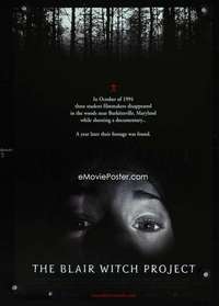 b100 BLAIR WITCH PROJECT black style special movie poster '99