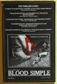 b102 BLOOD SIMPLE special movie poster '85 Coen Brothers film noir!