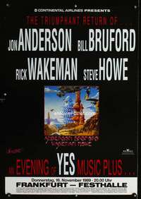 b052 EVENING OF YES MUSIC PLUS… German concert poster '89