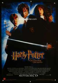 b123 HARRY POTTER & THE CHAMBER OF SECRETS special advance movie poster '02
