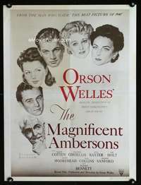 b134 MAGNIFICENT AMBERSONS special movie poster R50s Rockwell