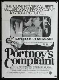 b076 PORTNOY'S COMPLAINT New Zealand special movie poster '72