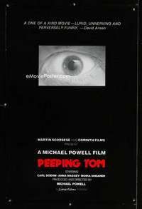 b150 PEEPING TOM special movie poster R90s Michael Powell