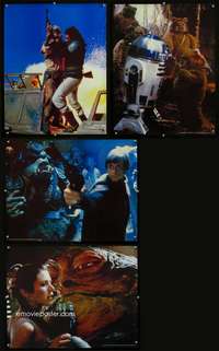 b198 RETURN OF THE JEDI 4 17x22 specials 1983 Luke, Leia, Jabba and top cast, Proctor & Gamble!