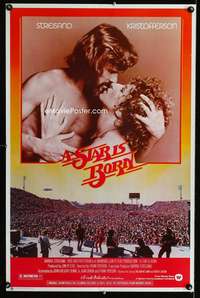 b199 STAR IS BORN commercial movie poster '77 Barbra Streisand