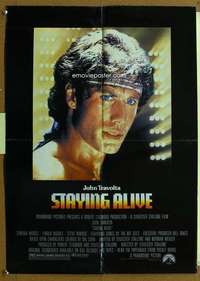 b176 STAYING ALIVE special movie poster '83 John Travolta