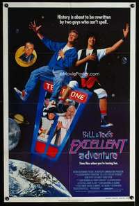 c794 BILL & TED'S EXCELLENT ADVENTURE one-sheet movie poster '89 Keanu