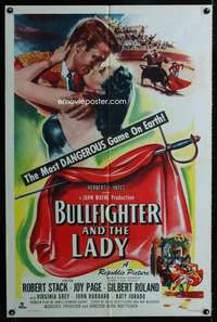 c765 BULLFIGHTER & THE LADY one-sheet movie poster '51 Budd Boetticher