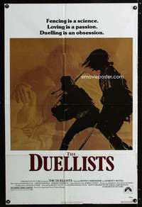 c697 DUELLISTS one-sheet movie poster '77 Ridley Scott, Carradine, Keitel