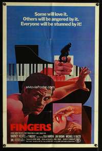 c684 FINGERS one-sheet movie poster '78 Harvey Keitel, James Toback