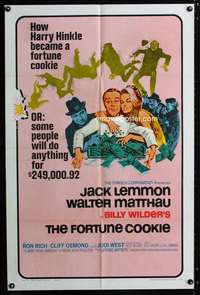 c673 FORTUNE COOKIE style B one-sheet movie poster '66 Lemmon,Matthau,Wilder