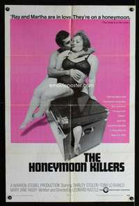 c629 HONEYMOON KILLERS int'l one-sheet movie poster '70 Stoler, Bianco