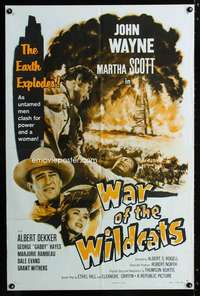c612 IN OLD OKLAHOMA one-sheet movie poster R59 Wayne, War of the Wildcats
