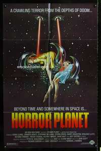 c607 INSEMINOID one-sheet movie poster R82 Horror Planet, wild sci-fi!