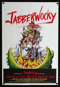 c595 JABBERWOCKY English one-sheet movie poster '77 Gilliam, Michael Palin