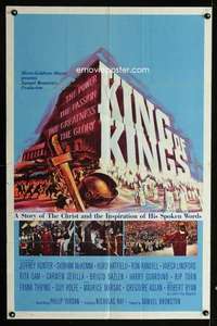 c579 KING OF KINGS style B one-sheet movie poster '61 Nicholas Ray epic!