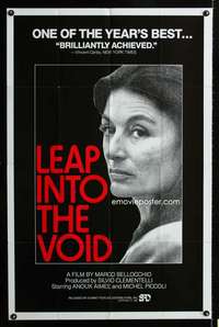 c558 LEAP INTO THE VOID one-sheet movie poster '82 Marco Bellocchio, Aimee