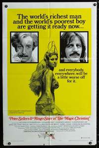 c533 MAGIC CHRISTIAN style B one-sheet movie poster '70 Sellers,Ringo,Raquel