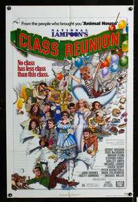 c474 NATIONAL LAMPOON'S CLASS REUNION one-sheet movie poster '82 John Hughes