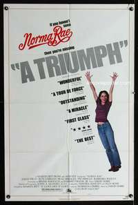 c458 NORMA RAE style B one-sheet movie poster '79 Sally Field, Ron Leibman