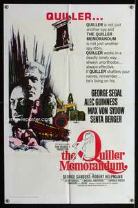 c354 QUILLER MEMORANDUM style A one-sheet movie poster '67 George Segal