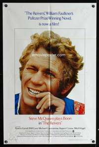 c328 REIVERS full-color one-sheet movie poster '70 rascally Steve McQueen!