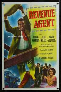 c311 REVENUE AGENT one-sheet movie poster '50 Lyle Talbot, tax collector!