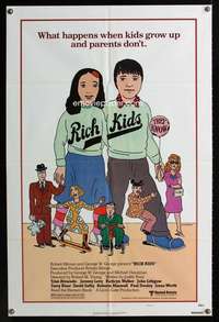 c306 RICH KIDS one-sheet movie poster '79 Robert Altman, Chwast art!