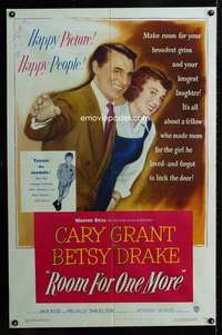 c269 ROOM FOR ONE MORE one-sheet movie poster '52 Cary Grant, Betsy Drake