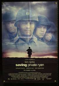 c244 SAVING PRIVATE RYAN DS one-sheet movie poster '98 Tom Hanks, Spielberg