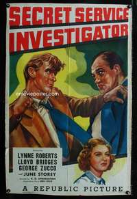 c225 SECRET SERVICE INVESTIGATOR one-sheet movie poster '48 Lloyd Bridges