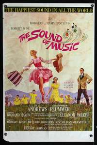 c141 SOUND OF MUSIC one-sheet movie poster '65 classic Julie Andrews!