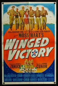 c049 WINGED VICTORY one-sheet movie poster '44 Judy Holliday, Benedict