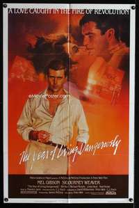 c025 YEAR OF LIVING DANGEROUSLY one-sheet movie poster '83 Mel Gibson