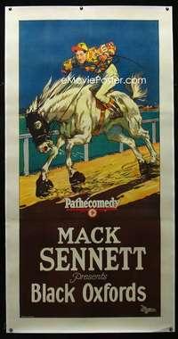 d014 BLACK OXFORDS linen three-sheet movie poster '24 great horse racing art!