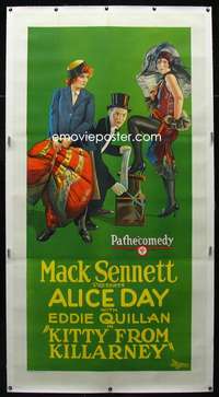 d021 KITTY FROM KILLARNEY linen three-sheet movie poster '26 Alice Day