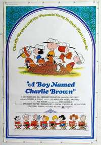 d113 BOY NAMED CHARLIE BROWN Forty by Sixty movie poster '70 Peanuts, Snoopy!