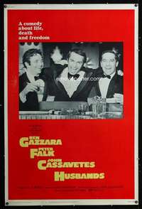 d122 HUSBANDS Forty by Sixty movie poster '70 Ben Gazzara, Falk, Cassavetes