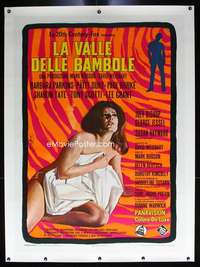 d005 VALLEY OF THE DOLLS linen Italian one-panel movie poster '67 Nistri art!