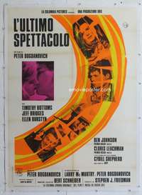 d007 LAST PICTURE SHOW linen Italian one-panel movie poster '72 Bogdanovich