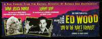 d100 ED WOOD video vinyl banner movie poster '94 Burton, Johnny Depp