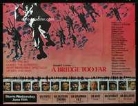 d083 BRIDGE TOO FAR subway movie poster '77 Caine, Connery