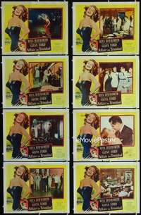 e039 AFFAIR IN TRINIDAD 8 movie lobby cards '52 sexy Rita Hayworth!