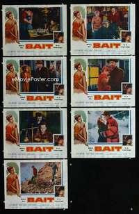 e209 BAIT 7 movie lobby cards '54 sexy bad girl Cleo Moore!