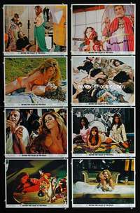 e045 BEYOND THE VALLEY OF THE DOLLS 8 movie lobby cards '70 Russ Meyer