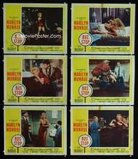 e343 BUS STOP 6 movie lobby cards '56 Marilyn Monroe, Don Murray
