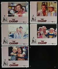 e466 CHAMP 5 movie lobby cards '79 Jon Voight, Dunaway, boxing!