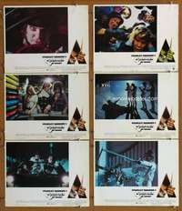 e351 CLOCKWORK ORANGE 6 movie lobby cards '72 Stanley Kubrick classic!